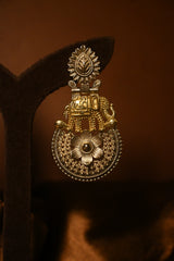 Royal Elephant Antique Statement Earrings
