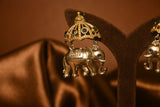 Royal Elephant Dome Jhumka Earrings