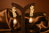 Pearl Cluster Drop Earrings